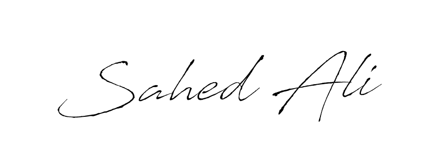 Sahed Ali stylish signature style. Best Handwritten Sign (Antro_Vectra) for my name. Handwritten Signature Collection Ideas for my name Sahed Ali. Sahed Ali signature style 6 images and pictures png