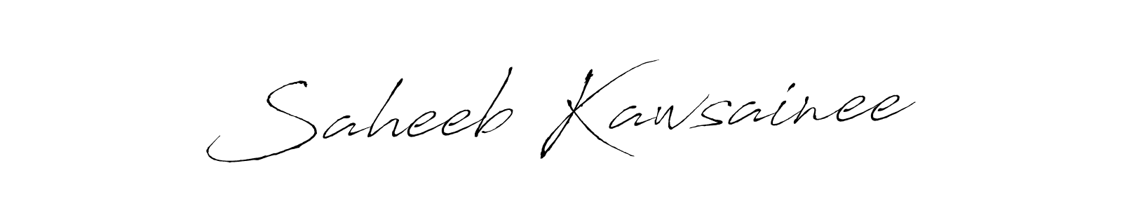 This is the best signature style for the Saheeb Kawsainee name. Also you like these signature font (Antro_Vectra). Mix name signature. Saheeb Kawsainee signature style 6 images and pictures png