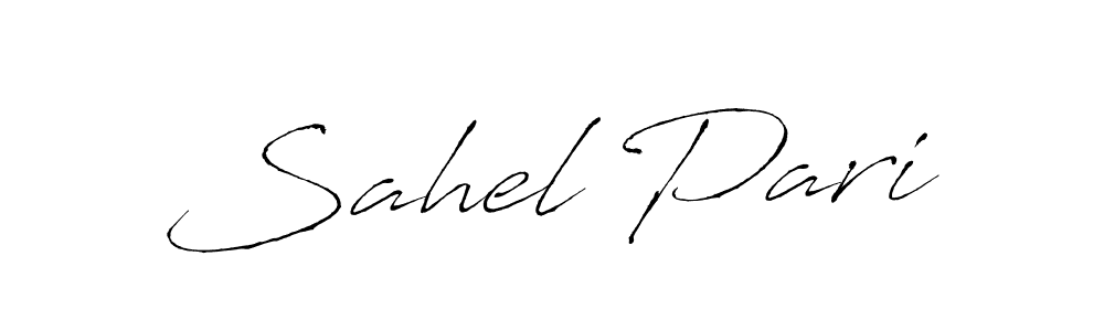 Use a signature maker to create a handwritten signature online. With this signature software, you can design (Antro_Vectra) your own signature for name Sahel Pari. Sahel Pari signature style 6 images and pictures png