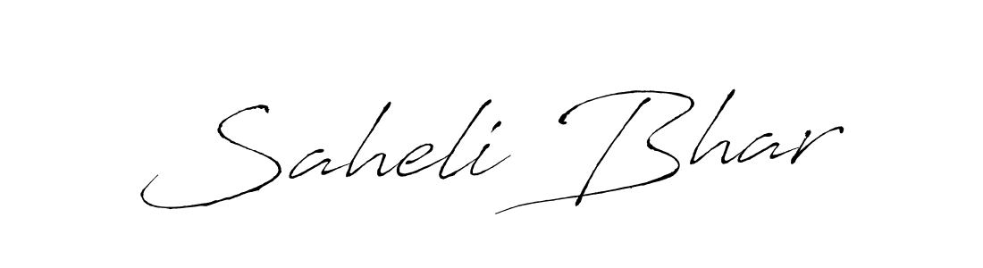 Make a beautiful signature design for name Saheli Bhar. Use this online signature maker to create a handwritten signature for free. Saheli Bhar signature style 6 images and pictures png