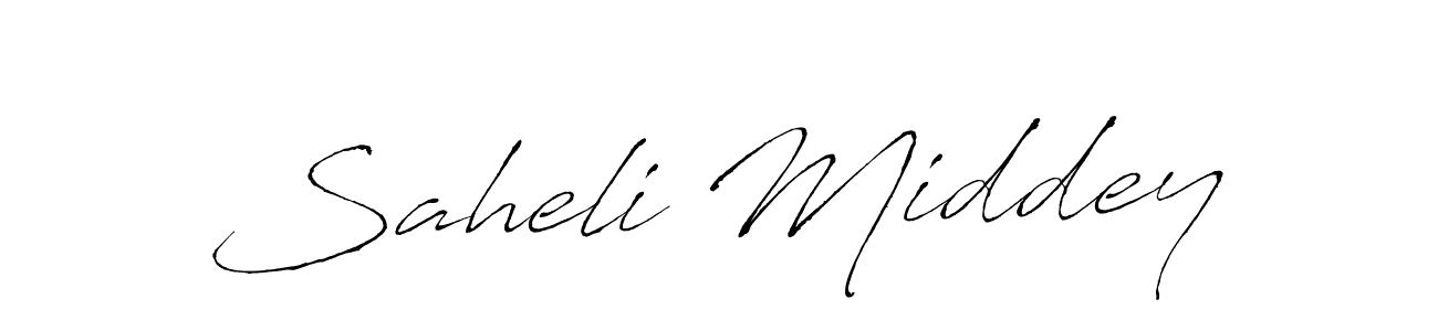 Make a beautiful signature design for name Saheli Middey. Use this online signature maker to create a handwritten signature for free. Saheli Middey signature style 6 images and pictures png
