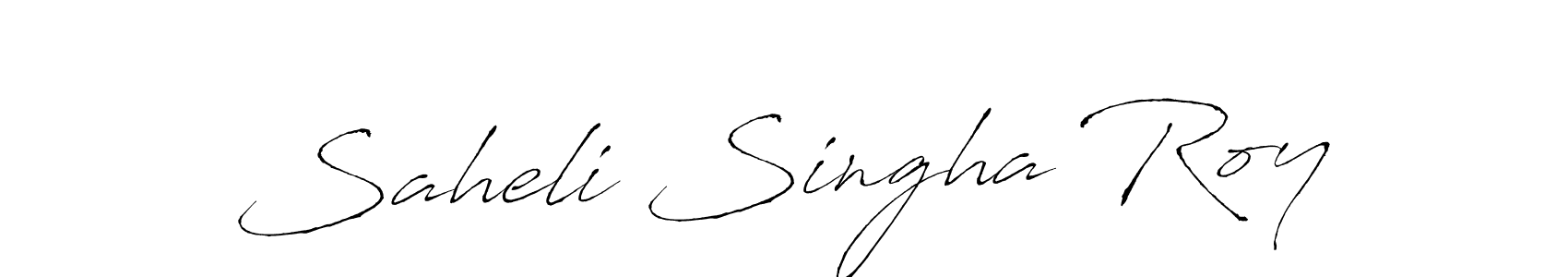 Design your own signature with our free online signature maker. With this signature software, you can create a handwritten (Antro_Vectra) signature for name Saheli Singha Roy. Saheli Singha Roy signature style 6 images and pictures png
