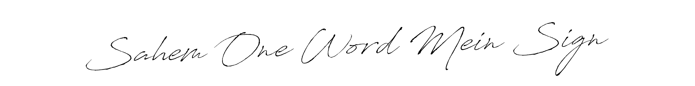 Sahem One Word Mein Sign stylish signature style. Best Handwritten Sign (Antro_Vectra) for my name. Handwritten Signature Collection Ideas for my name Sahem One Word Mein Sign. Sahem One Word Mein Sign signature style 6 images and pictures png