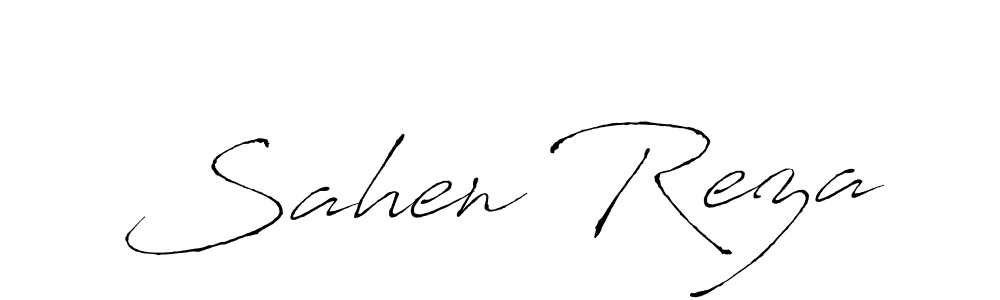 Design your own signature with our free online signature maker. With this signature software, you can create a handwritten (Antro_Vectra) signature for name Sahen Reza. Sahen Reza signature style 6 images and pictures png