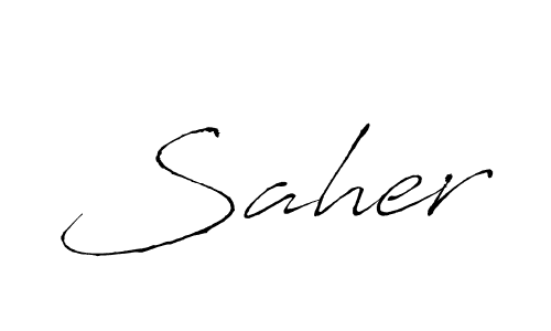 Antro_Vectra is a professional signature style that is perfect for those who want to add a touch of class to their signature. It is also a great choice for those who want to make their signature more unique. Get Saher name to fancy signature for free. Saher signature style 6 images and pictures png