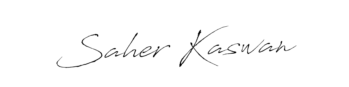 It looks lik you need a new signature style for name Saher Kaswan. Design unique handwritten (Antro_Vectra) signature with our free signature maker in just a few clicks. Saher Kaswan signature style 6 images and pictures png