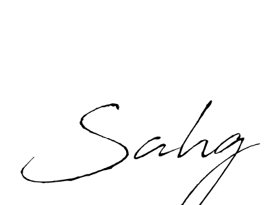 Design your own signature with our free online signature maker. With this signature software, you can create a handwritten (Antro_Vectra) signature for name Sahg. Sahg signature style 6 images and pictures png