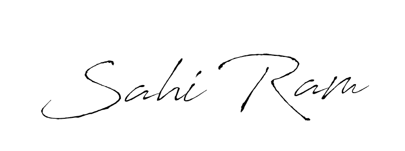 Design your own signature with our free online signature maker. With this signature software, you can create a handwritten (Antro_Vectra) signature for name Sahi Ram. Sahi Ram signature style 6 images and pictures png