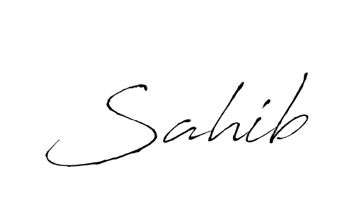 Create a beautiful signature design for name Sahib. With this signature (Antro_Vectra) fonts, you can make a handwritten signature for free. Sahib signature style 6 images and pictures png