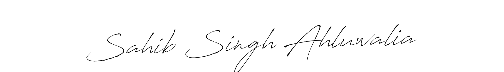 Use a signature maker to create a handwritten signature online. With this signature software, you can design (Antro_Vectra) your own signature for name Sahib Singh Ahluwalia. Sahib Singh Ahluwalia signature style 6 images and pictures png