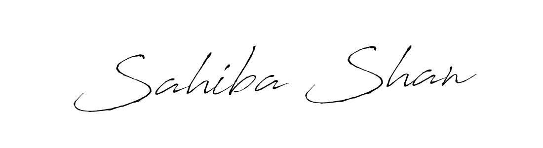 Sahiba Shan stylish signature style. Best Handwritten Sign (Antro_Vectra) for my name. Handwritten Signature Collection Ideas for my name Sahiba Shan. Sahiba Shan signature style 6 images and pictures png
