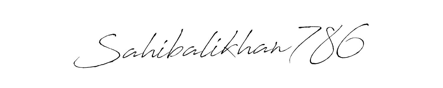 The best way (Antro_Vectra) to make a short signature is to pick only two or three words in your name. The name Sahibalikhan786 include a total of six letters. For converting this name. Sahibalikhan786 signature style 6 images and pictures png