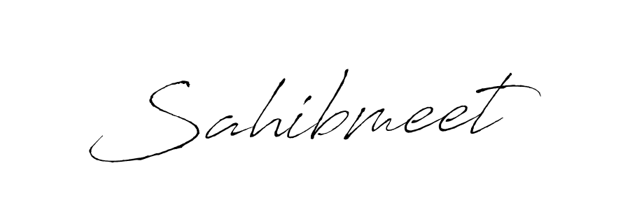 The best way (Antro_Vectra) to make a short signature is to pick only two or three words in your name. The name Sahibmeet include a total of six letters. For converting this name. Sahibmeet signature style 6 images and pictures png