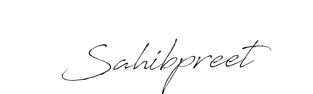 Sahibpreet stylish signature style. Best Handwritten Sign (Antro_Vectra) for my name. Handwritten Signature Collection Ideas for my name Sahibpreet. Sahibpreet signature style 6 images and pictures png
