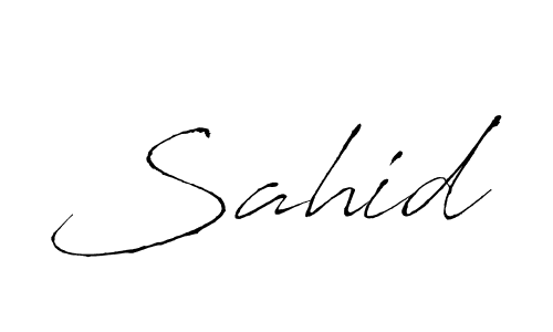 Create a beautiful signature design for name Sahid. With this signature (Antro_Vectra) fonts, you can make a handwritten signature for free. Sahid signature style 6 images and pictures png