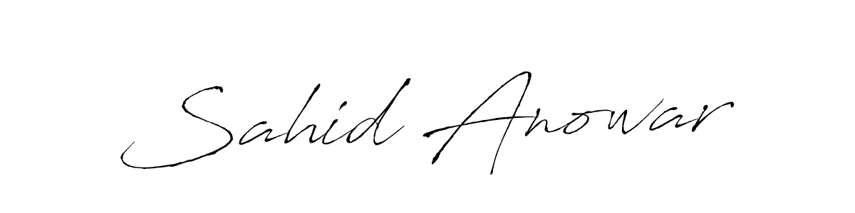 Design your own signature with our free online signature maker. With this signature software, you can create a handwritten (Antro_Vectra) signature for name Sahid Anowar. Sahid Anowar signature style 6 images and pictures png