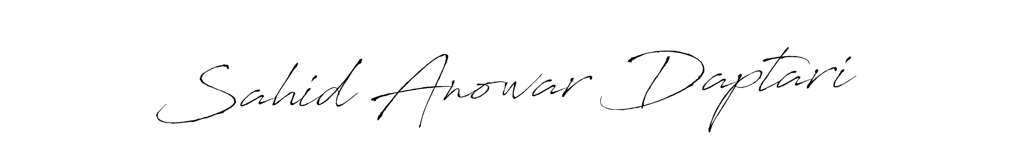 The best way (Antro_Vectra) to make a short signature is to pick only two or three words in your name. The name Sahid Anowar Daptari include a total of six letters. For converting this name. Sahid Anowar Daptari signature style 6 images and pictures png