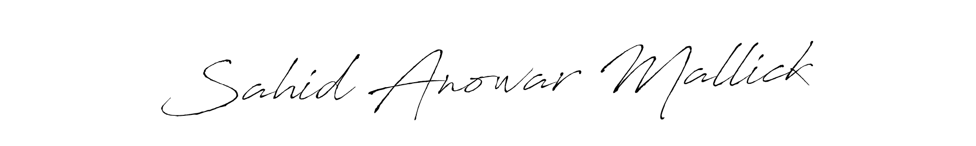 It looks lik you need a new signature style for name Sahid Anowar Mallick. Design unique handwritten (Antro_Vectra) signature with our free signature maker in just a few clicks. Sahid Anowar Mallick signature style 6 images and pictures png