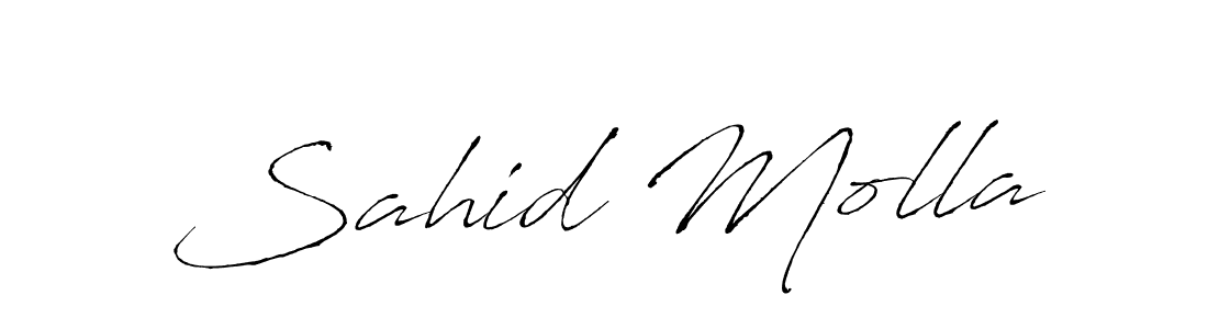 Use a signature maker to create a handwritten signature online. With this signature software, you can design (Antro_Vectra) your own signature for name Sahid Molla. Sahid Molla signature style 6 images and pictures png