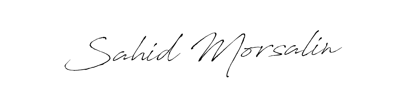 Sahid Morsalin stylish signature style. Best Handwritten Sign (Antro_Vectra) for my name. Handwritten Signature Collection Ideas for my name Sahid Morsalin. Sahid Morsalin signature style 6 images and pictures png