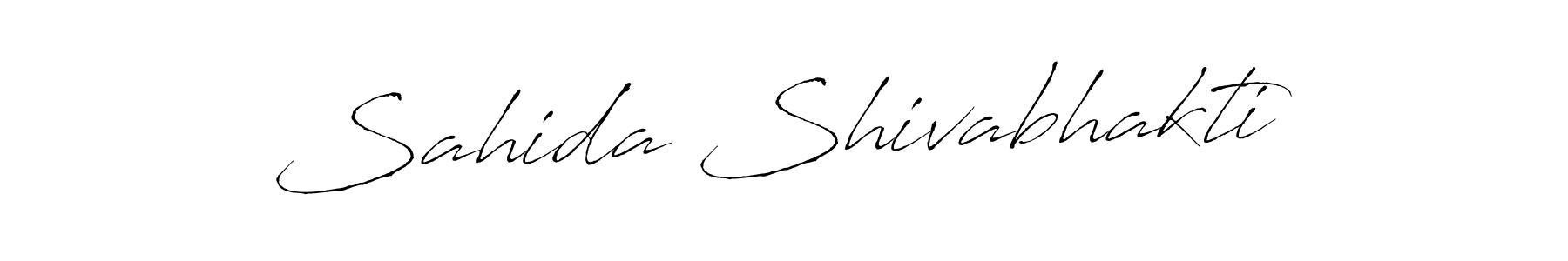 Antro_Vectra is a professional signature style that is perfect for those who want to add a touch of class to their signature. It is also a great choice for those who want to make their signature more unique. Get Sahida Shivabhakti name to fancy signature for free. Sahida Shivabhakti signature style 6 images and pictures png