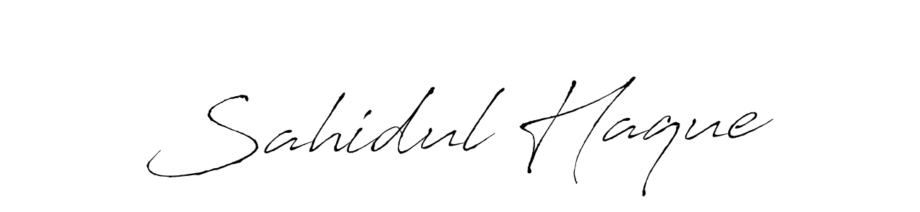 Sahidul Haque stylish signature style. Best Handwritten Sign (Antro_Vectra) for my name. Handwritten Signature Collection Ideas for my name Sahidul Haque. Sahidul Haque signature style 6 images and pictures png