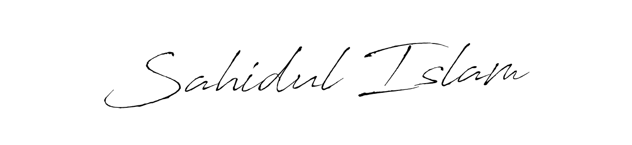 How to make Sahidul Islam name signature. Use Antro_Vectra style for creating short signs online. This is the latest handwritten sign. Sahidul Islam signature style 6 images and pictures png