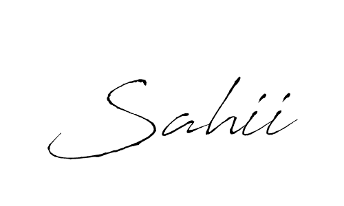 How to make Sahii name signature. Use Antro_Vectra style for creating short signs online. This is the latest handwritten sign. Sahii signature style 6 images and pictures png