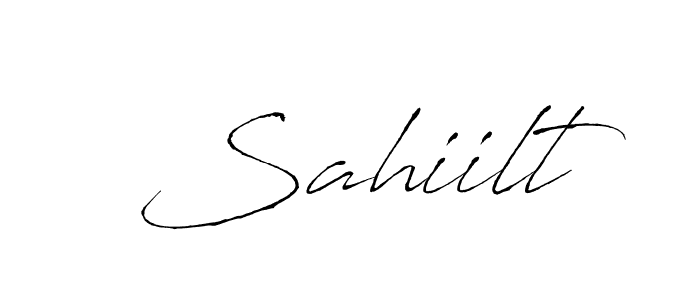 Create a beautiful signature design for name Sahiilt. With this signature (Antro_Vectra) fonts, you can make a handwritten signature for free. Sahiilt signature style 6 images and pictures png