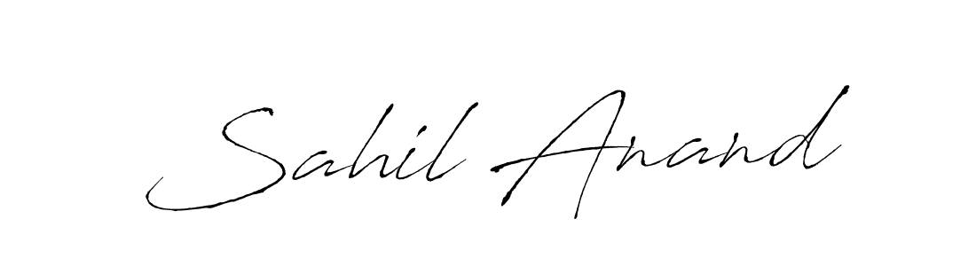 Use a signature maker to create a handwritten signature online. With this signature software, you can design (Antro_Vectra) your own signature for name Sahil Anand. Sahil Anand signature style 6 images and pictures png
