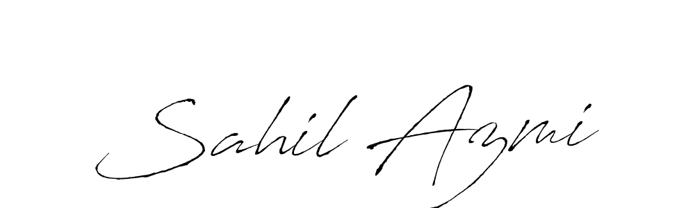 Make a beautiful signature design for name Sahil Azmi. Use this online signature maker to create a handwritten signature for free. Sahil Azmi signature style 6 images and pictures png