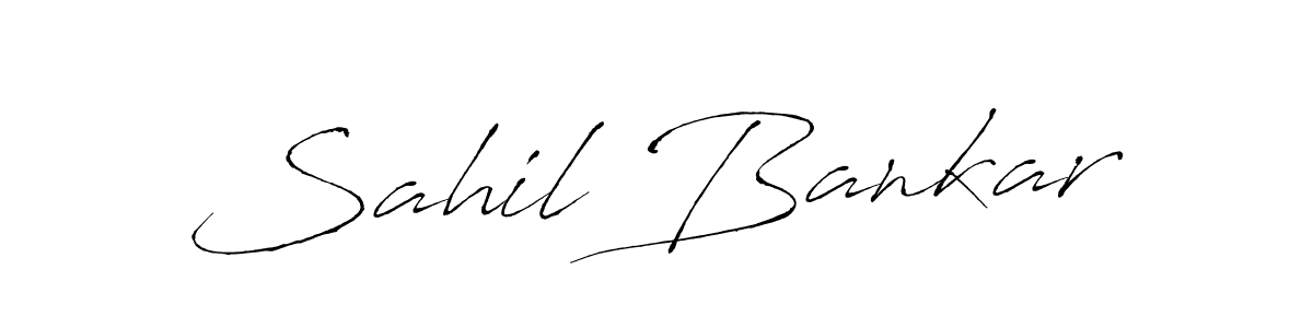 How to make Sahil Bankar signature? Antro_Vectra is a professional autograph style. Create handwritten signature for Sahil Bankar name. Sahil Bankar signature style 6 images and pictures png