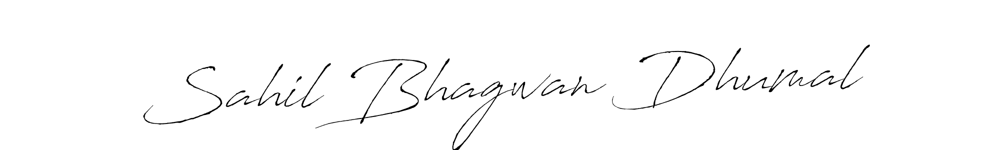 How to make Sahil Bhagwan Dhumal signature? Antro_Vectra is a professional autograph style. Create handwritten signature for Sahil Bhagwan Dhumal name. Sahil Bhagwan Dhumal signature style 6 images and pictures png