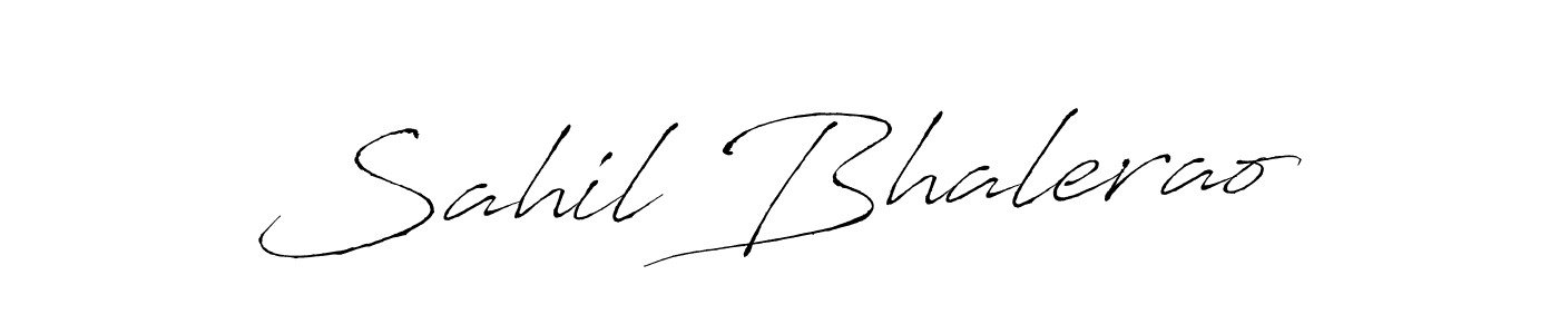 How to make Sahil Bhalerao name signature. Use Antro_Vectra style for creating short signs online. This is the latest handwritten sign. Sahil Bhalerao signature style 6 images and pictures png