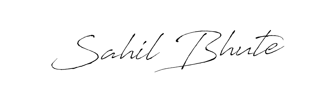 Also You can easily find your signature by using the search form. We will create Sahil Bhute name handwritten signature images for you free of cost using Antro_Vectra sign style. Sahil Bhute signature style 6 images and pictures png