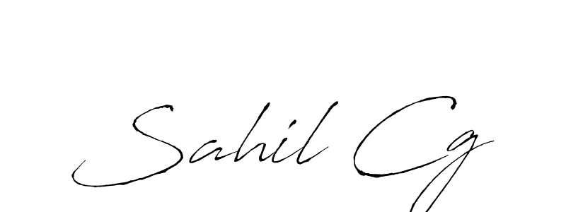 Sahil Cg stylish signature style. Best Handwritten Sign (Antro_Vectra) for my name. Handwritten Signature Collection Ideas for my name Sahil Cg. Sahil Cg signature style 6 images and pictures png