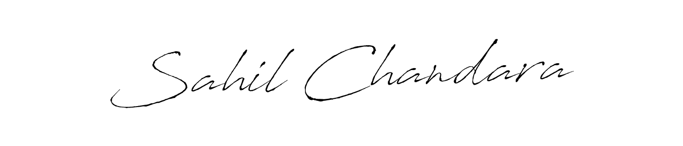 This is the best signature style for the Sahil Chandara name. Also you like these signature font (Antro_Vectra). Mix name signature. Sahil Chandara signature style 6 images and pictures png