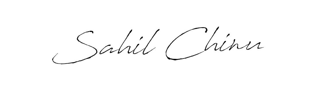 How to make Sahil Chinu signature? Antro_Vectra is a professional autograph style. Create handwritten signature for Sahil Chinu name. Sahil Chinu signature style 6 images and pictures png