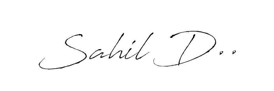 You should practise on your own different ways (Antro_Vectra) to write your name (Sahil D..) in signature. don't let someone else do it for you. Sahil D.. signature style 6 images and pictures png