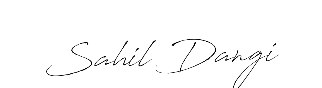 The best way (Antro_Vectra) to make a short signature is to pick only two or three words in your name. The name Sahil Dangi include a total of six letters. For converting this name. Sahil Dangi signature style 6 images and pictures png