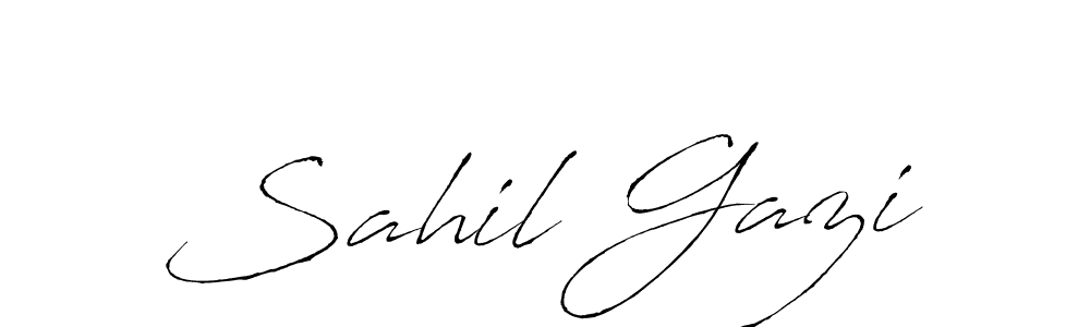 You should practise on your own different ways (Antro_Vectra) to write your name (Sahil Gazi) in signature. don't let someone else do it for you. Sahil Gazi signature style 6 images and pictures png