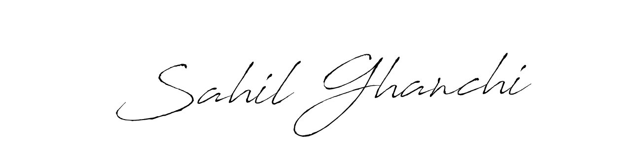 It looks lik you need a new signature style for name Sahil Ghanchi. Design unique handwritten (Antro_Vectra) signature with our free signature maker in just a few clicks. Sahil Ghanchi signature style 6 images and pictures png