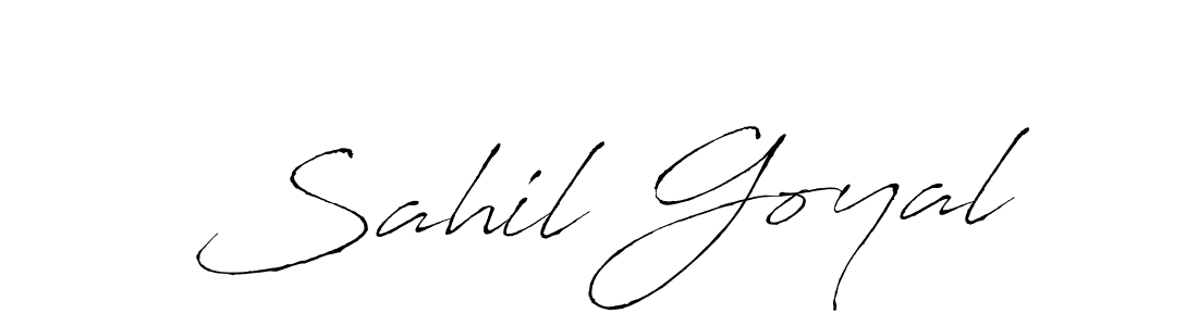 It looks lik you need a new signature style for name Sahil Goyal. Design unique handwritten (Antro_Vectra) signature with our free signature maker in just a few clicks. Sahil Goyal signature style 6 images and pictures png