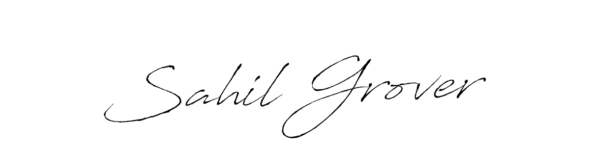 Create a beautiful signature design for name Sahil Grover. With this signature (Antro_Vectra) fonts, you can make a handwritten signature for free. Sahil Grover signature style 6 images and pictures png