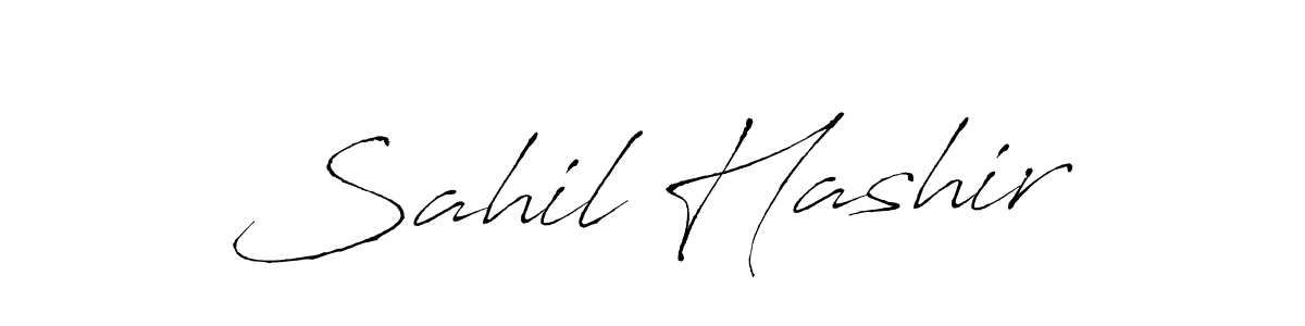 The best way (Antro_Vectra) to make a short signature is to pick only two or three words in your name. The name Sahil Hashir include a total of six letters. For converting this name. Sahil Hashir signature style 6 images and pictures png