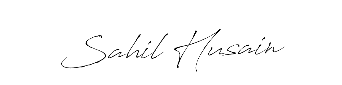 Design your own signature with our free online signature maker. With this signature software, you can create a handwritten (Antro_Vectra) signature for name Sahil Husain. Sahil Husain signature style 6 images and pictures png