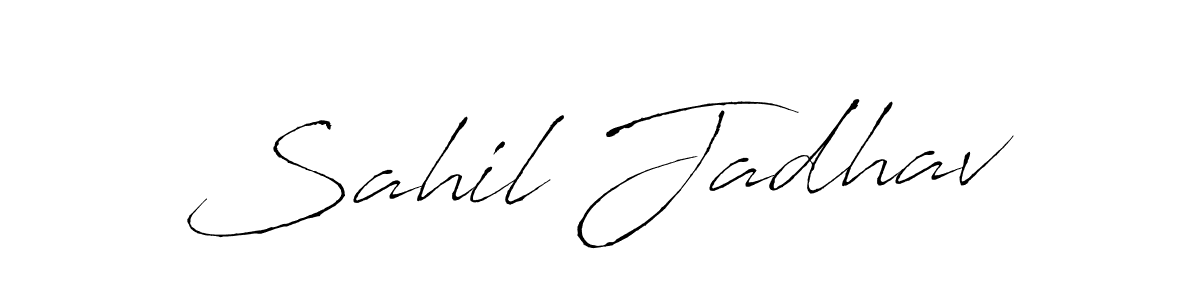 Use a signature maker to create a handwritten signature online. With this signature software, you can design (Antro_Vectra) your own signature for name Sahil Jadhav. Sahil Jadhav signature style 6 images and pictures png