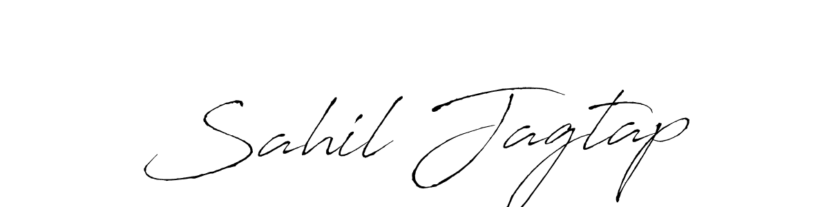 Sahil Jagtap stylish signature style. Best Handwritten Sign (Antro_Vectra) for my name. Handwritten Signature Collection Ideas for my name Sahil Jagtap. Sahil Jagtap signature style 6 images and pictures png