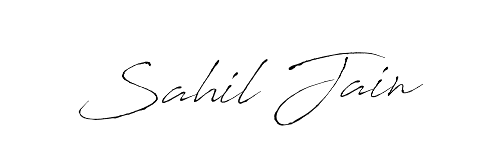 Also You can easily find your signature by using the search form. We will create Sahil Jain name handwritten signature images for you free of cost using Antro_Vectra sign style. Sahil Jain signature style 6 images and pictures png