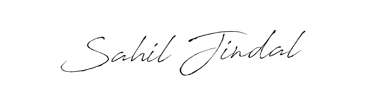Sahil Jindal stylish signature style. Best Handwritten Sign (Antro_Vectra) for my name. Handwritten Signature Collection Ideas for my name Sahil Jindal. Sahil Jindal signature style 6 images and pictures png